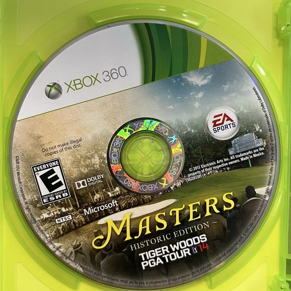 Tiger Woods PGA Tour 14 Masters Historic Edition (Xbox 360, 2013)